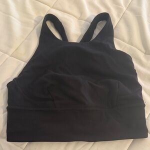 lululemon athletica Black Racerback Crop Bralette